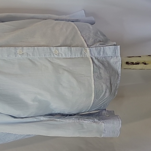 ACNE STUDIO'S 100% Cotton Striped Button down layered Blouse Shirt - Picture 4 of 11